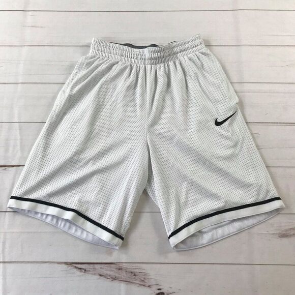 Nike Men Medium White Dry Classic Basketball Shorts - Picture 2 of 14